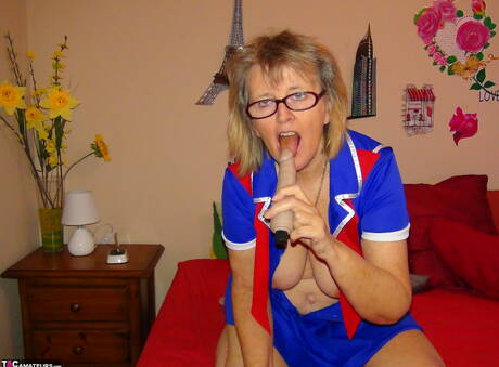 TAC Amateurs xxx photo collection featuring Abby Roberts in play with dildo